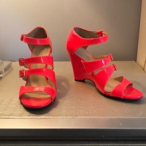 J.Crew patent wedges
